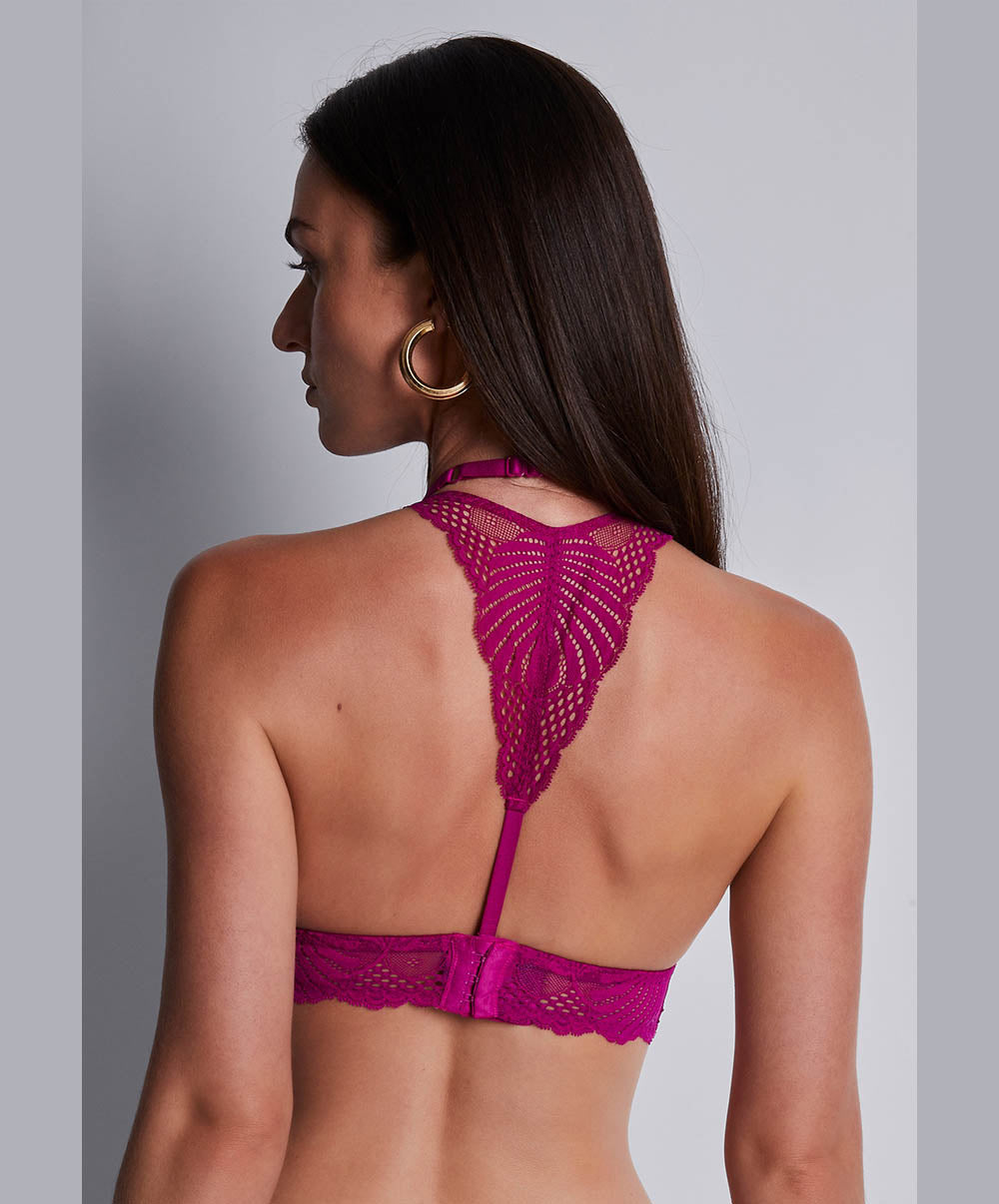 Soutien-gorge triangle bralette Rhythm of desire Radiant pink Aubade 2A10B-RADI