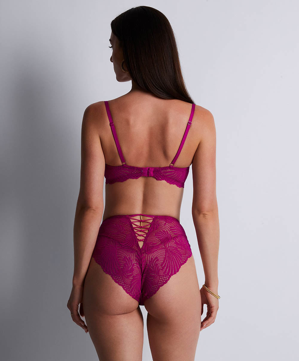 Soutien-gorge triangle plunge Rhythm of desire Radiant pink Aubade 2AN12-RADI