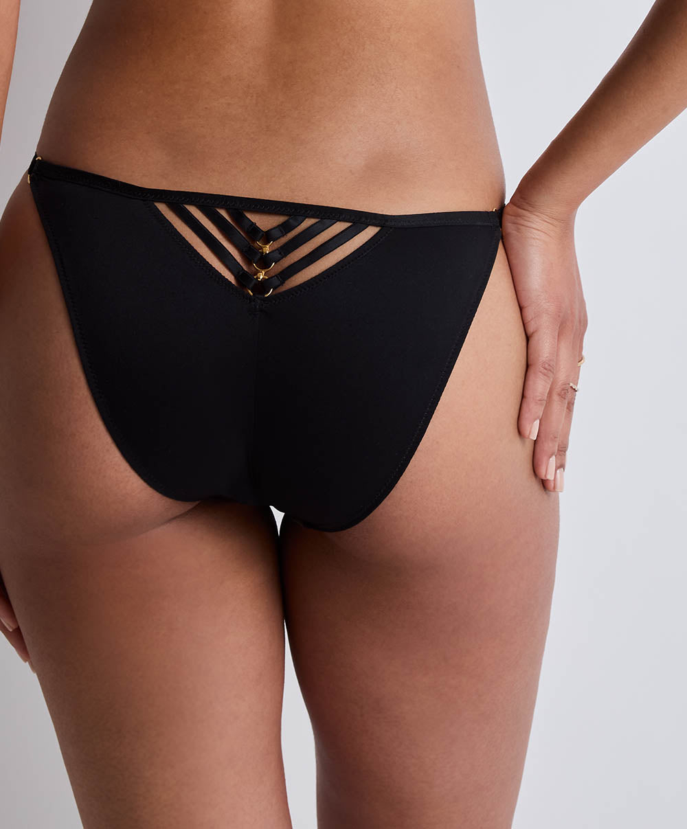 Culotte mini-cœur Voodoo kiss Millenium black Aubade 3D20-MIBL