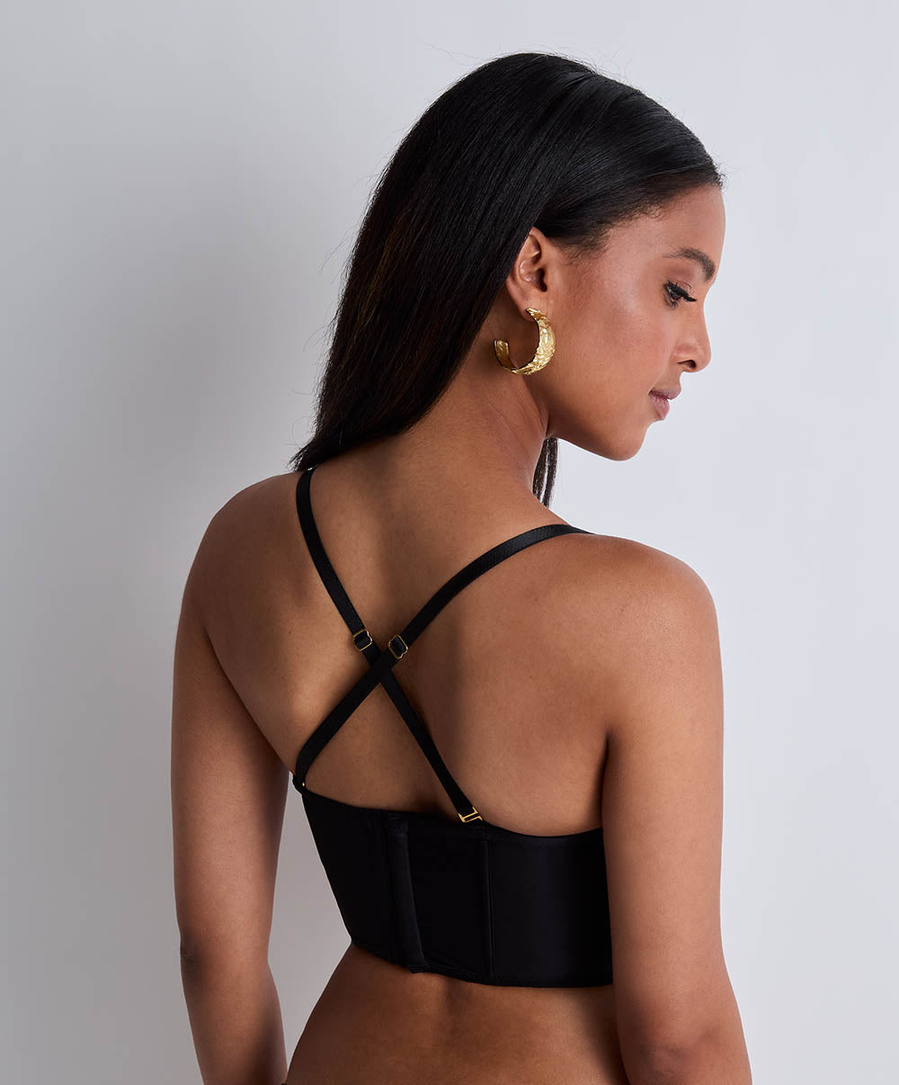 Soutien-gorge bustier Voodoo kiss Millenium black Aubade 3D36-MIBL
