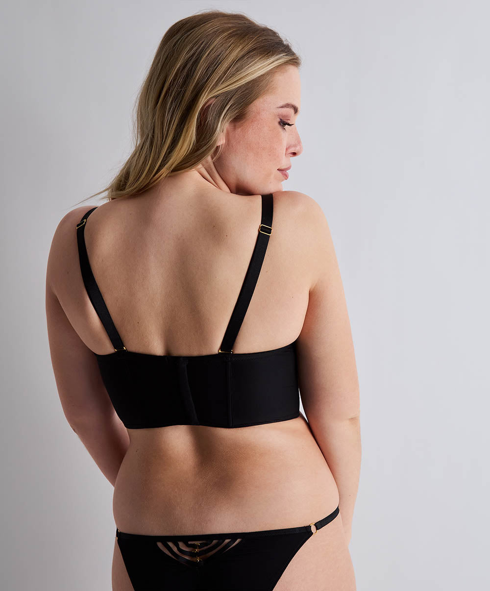 Soutien-gorge bustier Voodoo kiss Millenium black Aubade 3D36-MIBL