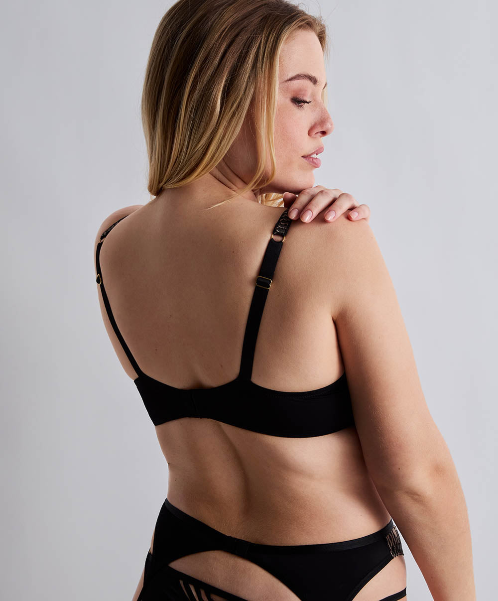 Soutien-gorge corbeille Voodoo kiss Millenium black Aubade 3DF14-MIBL