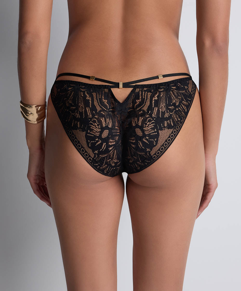 Culotte mini-cœur Love soul Black Aubade 4A20-BLAK