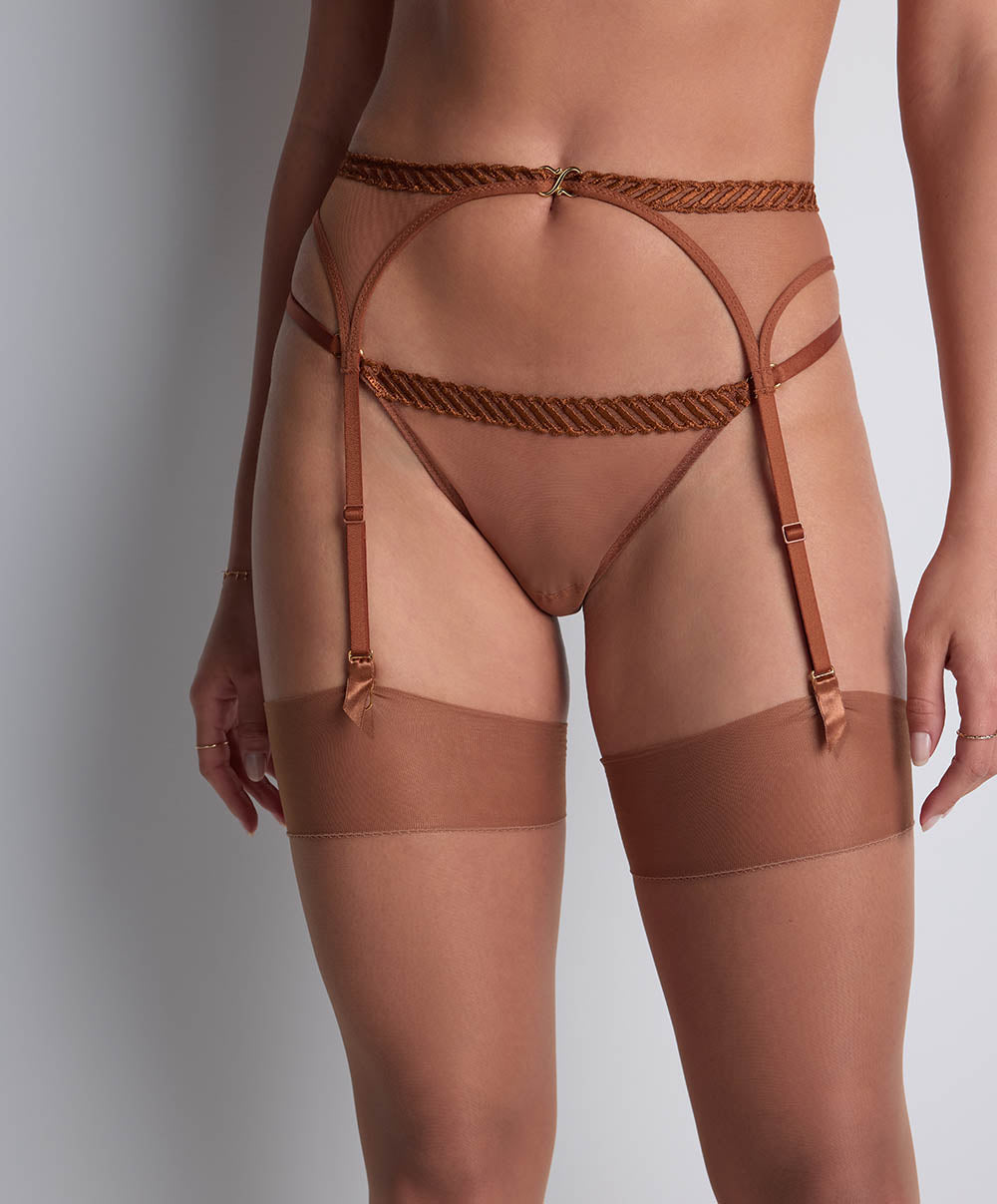 Porte-jarretelles Sheer emotion Honey Aubade 4M50-HONE