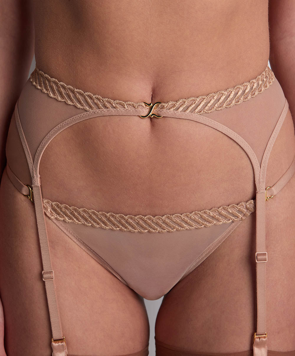 Porte-jarretelles Sheer emotion Sand Aubade 4M50-SANN