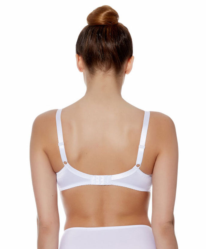 Soutien-gorge sans armatures Wacoal Eglantine blanc WEBFA162-WHE face