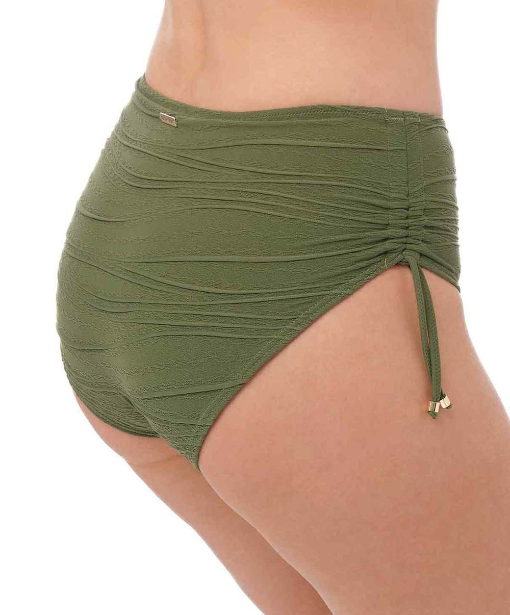 Bas de maillot de bain shorty ajustable Fantasie swim Beach waves Olive FS502274-OLE