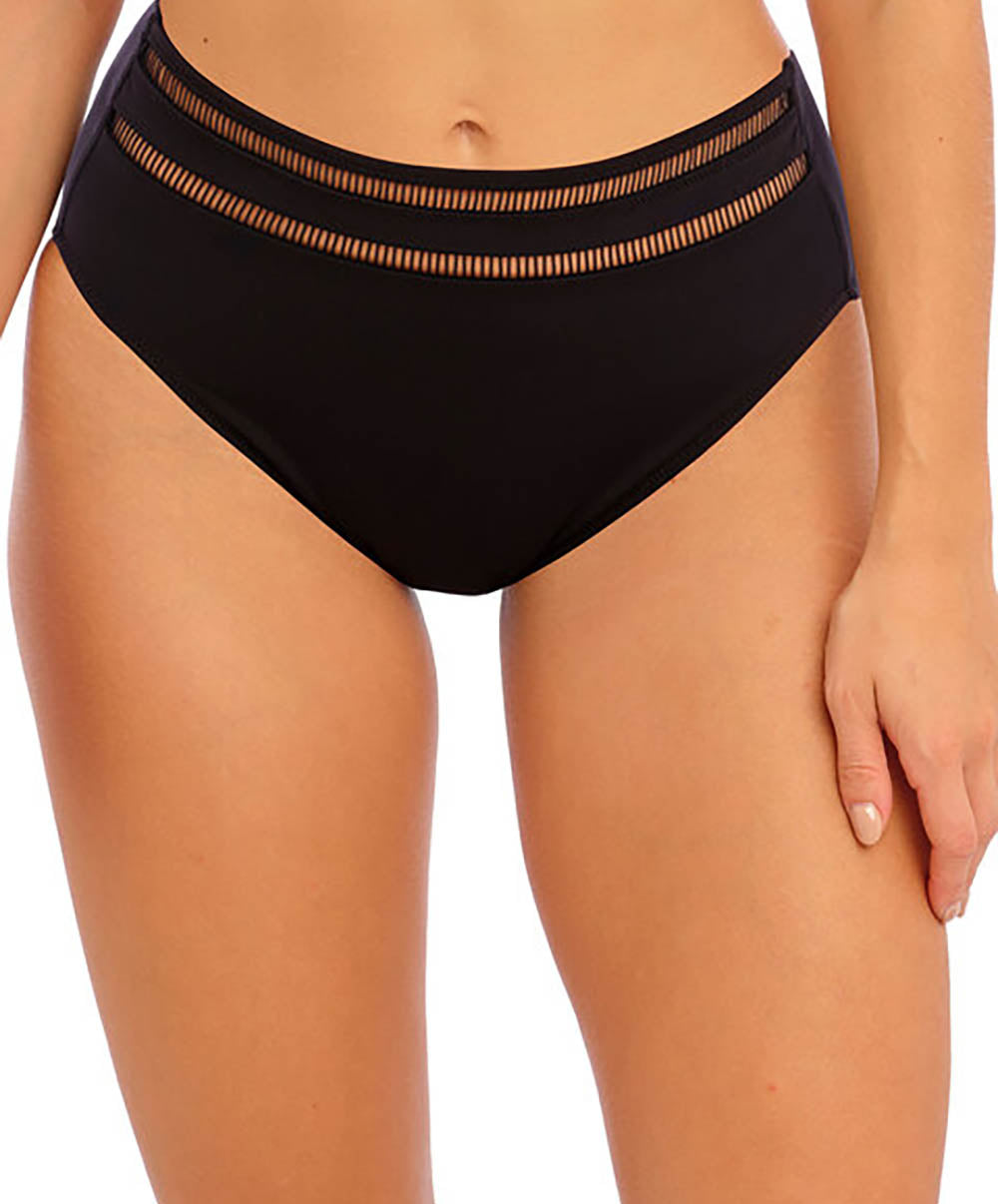 Bas de maillot de bain taille haute Fantasie swim East hampton Noir FS502878-BLK