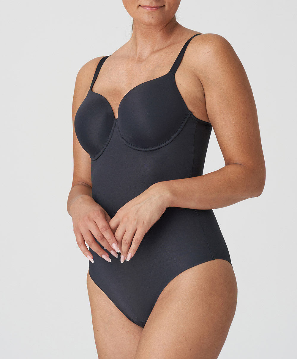 Body bonnets moulés lisses à armatures invisible PrimaDonna Figuras charbon 0463256-CHB