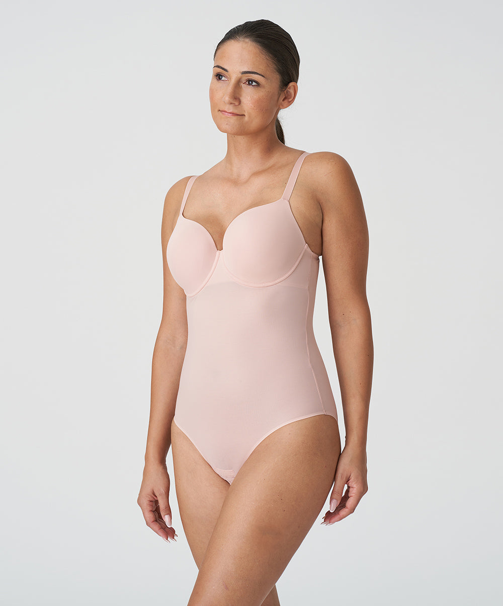 Body bonnets moulés lisses à armatures invisible PrimaDonna Figuras rose poudré 0463256-PWD