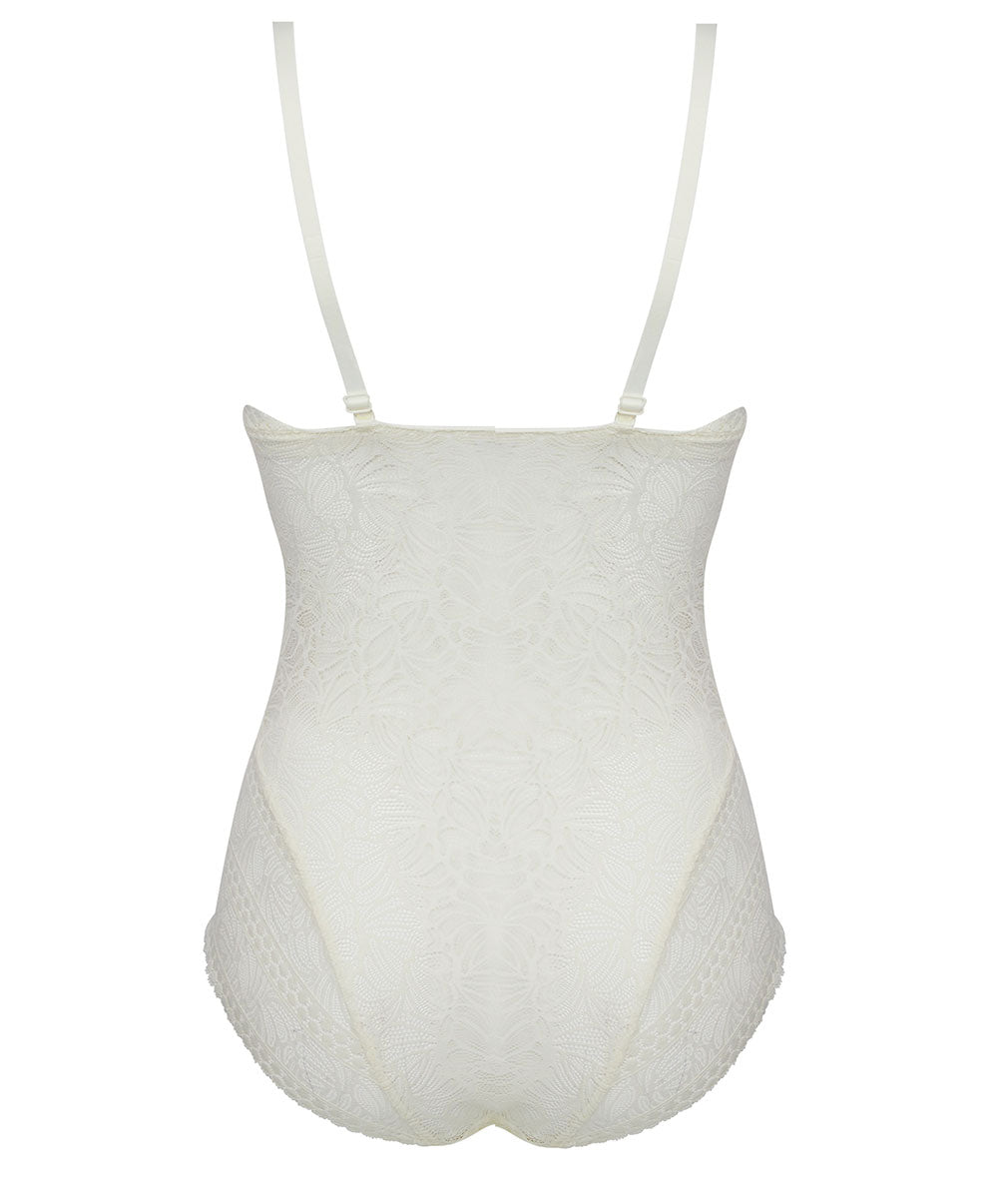 Body sans manches prêt-à-porter Antigel de Lise Charmel Atelier Séduction écru nacre ELH5857-EN
