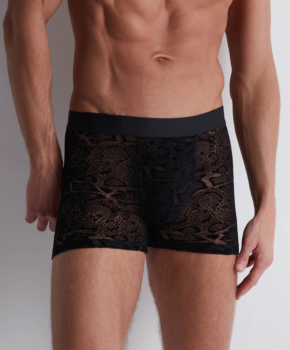 Boxer Aubade Black python "Capsule" Underwear Aubade Men XB78S/BLPY