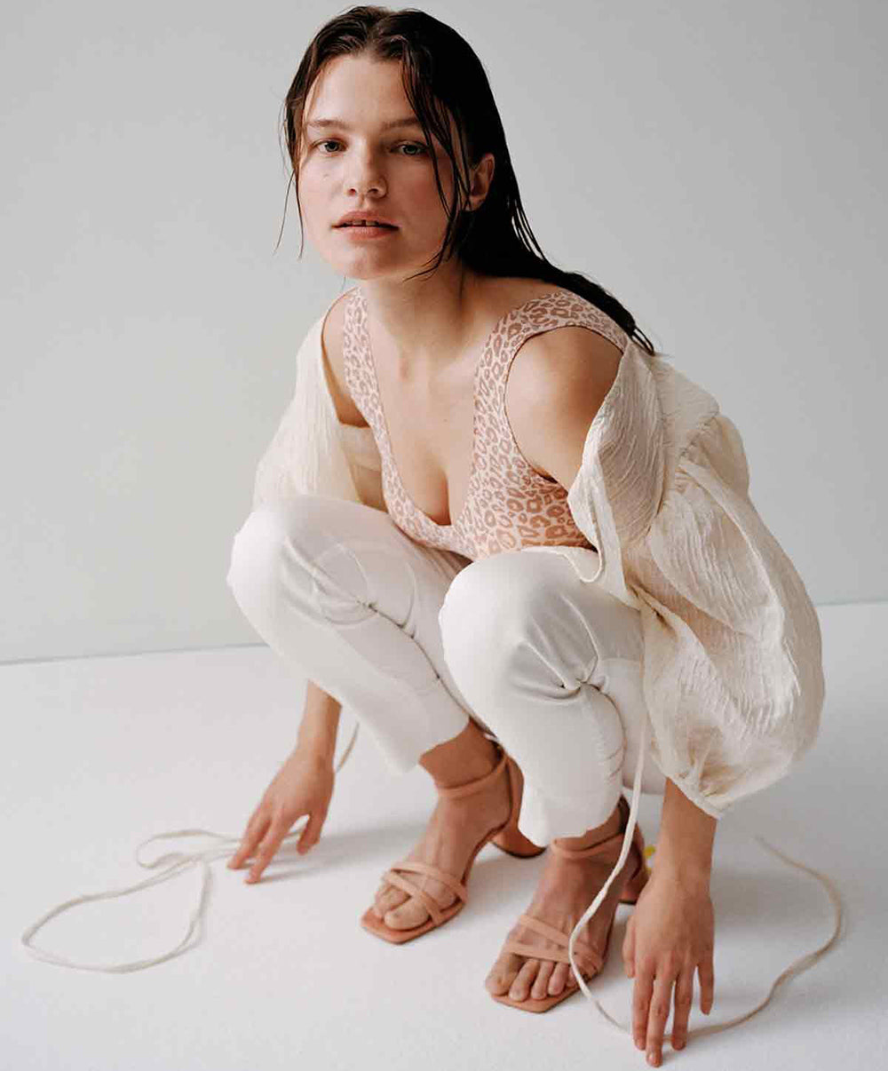 Bralette léopard à coques Chantelle Soft Stretch leo neutral C11D10-0QR