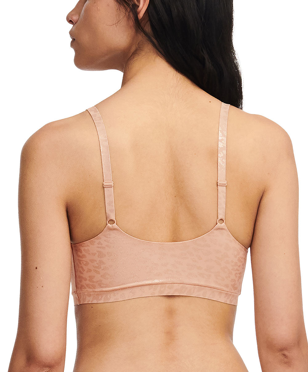 Bralette paddée bretelles réglables Chantelle Soft Stretch leo scintillant C11DQ2-0X7