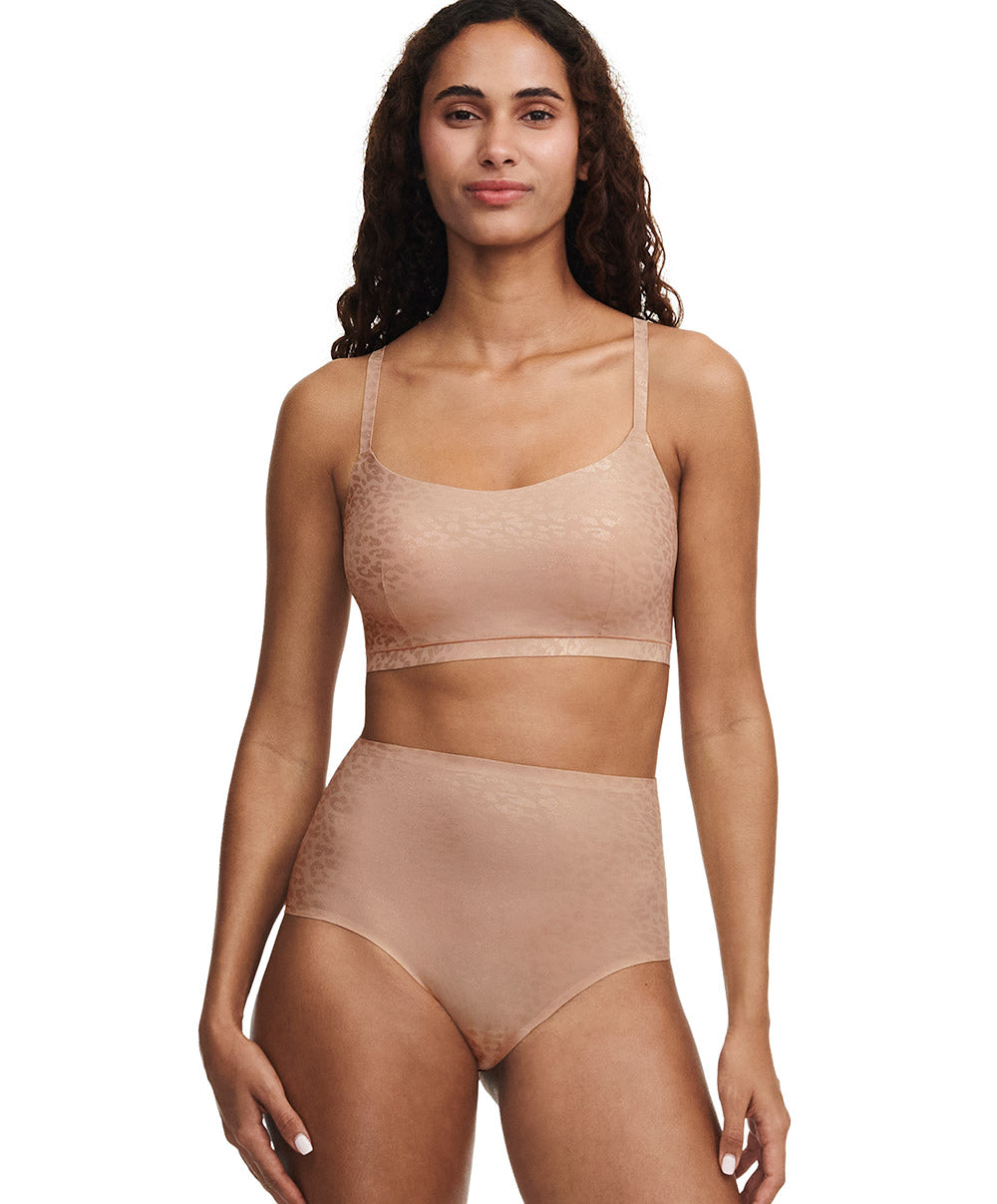 Bralette paddée bretelles réglables Chantelle Soft Stretch leo scintillant C11DQ2-0X7