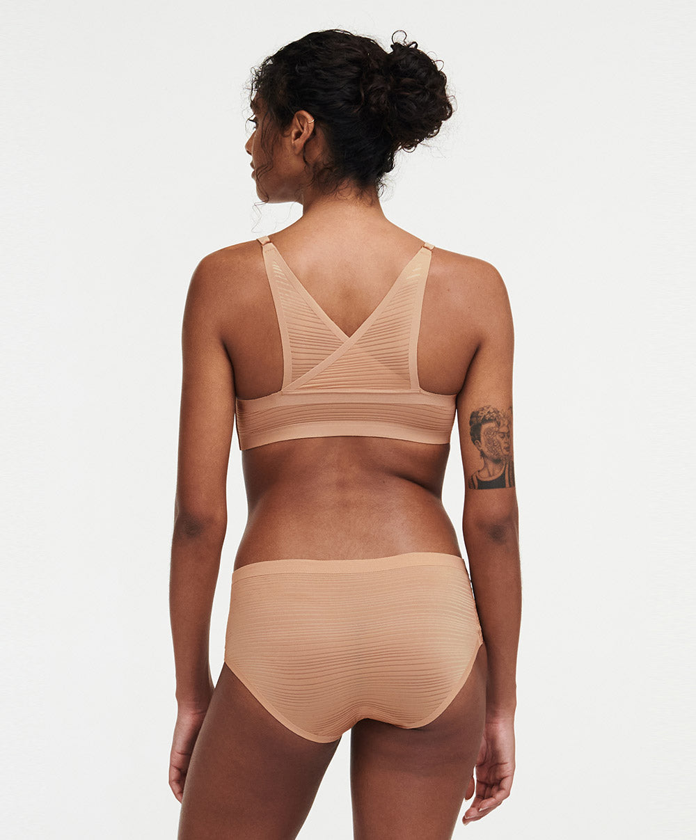 Bralette à coques Chantelle Soft Stretch Stripes sirocco C20D10-00Q