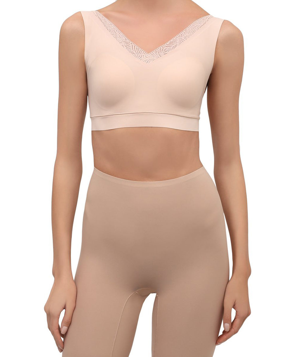 Brassière à coques sans armatures Chantelle Softstretch beige doré C11G60-01N 4