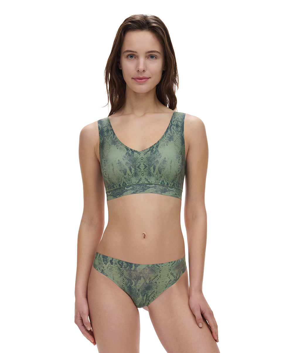 Brassière crop top python à coques Chantelle Soft Stretch python C11D10-0DQ