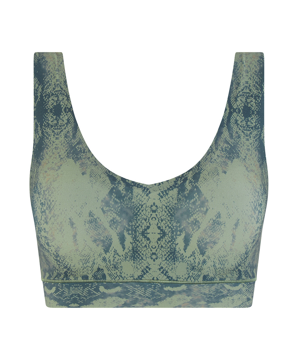 Brassière crop top python à coques Chantelle Soft Stretch python C11D10-0DQ