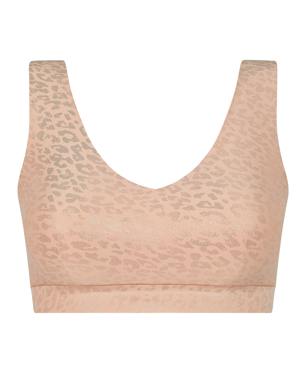 Brassière paddée col V Chantelle Soft Stretch leo scintillant C11DQ1-0X7
