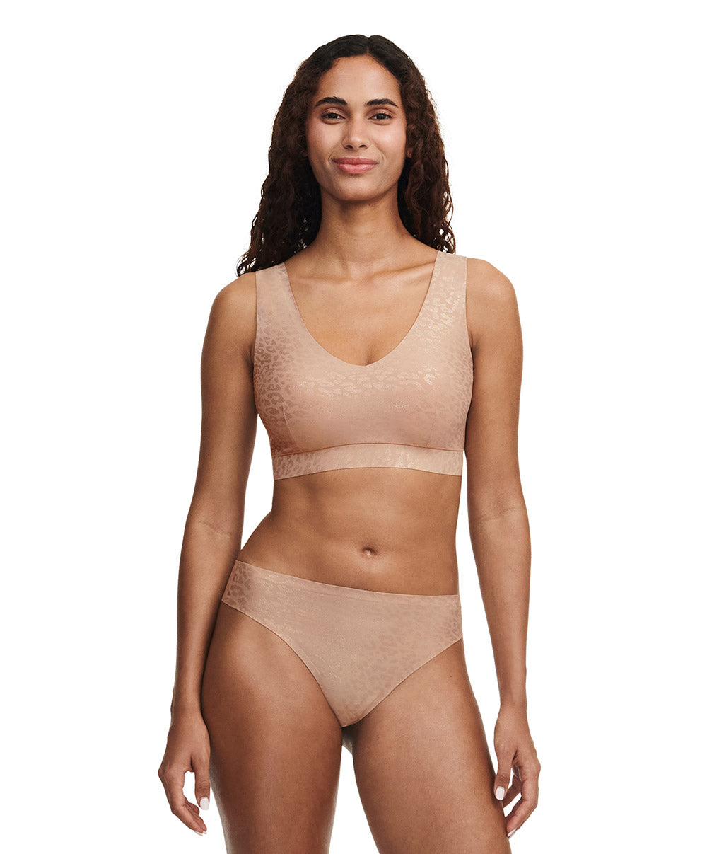 Brassière paddée col V Chantelle Soft Stretch leo scintillant C11DQ1-0X7