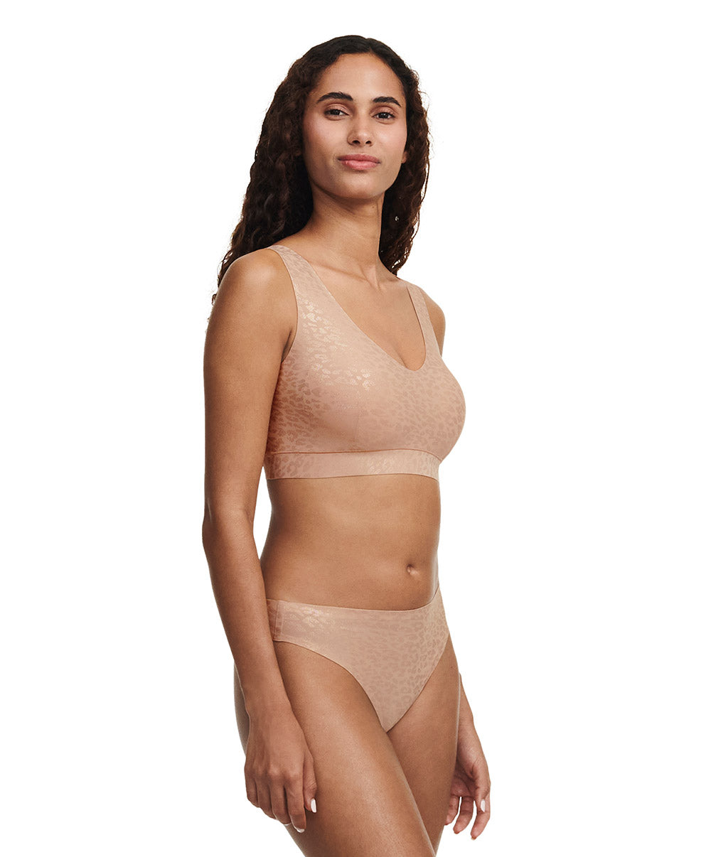 Brassière paddée col V Chantelle Soft Stretch leo scintillant C11DQ1-0X7