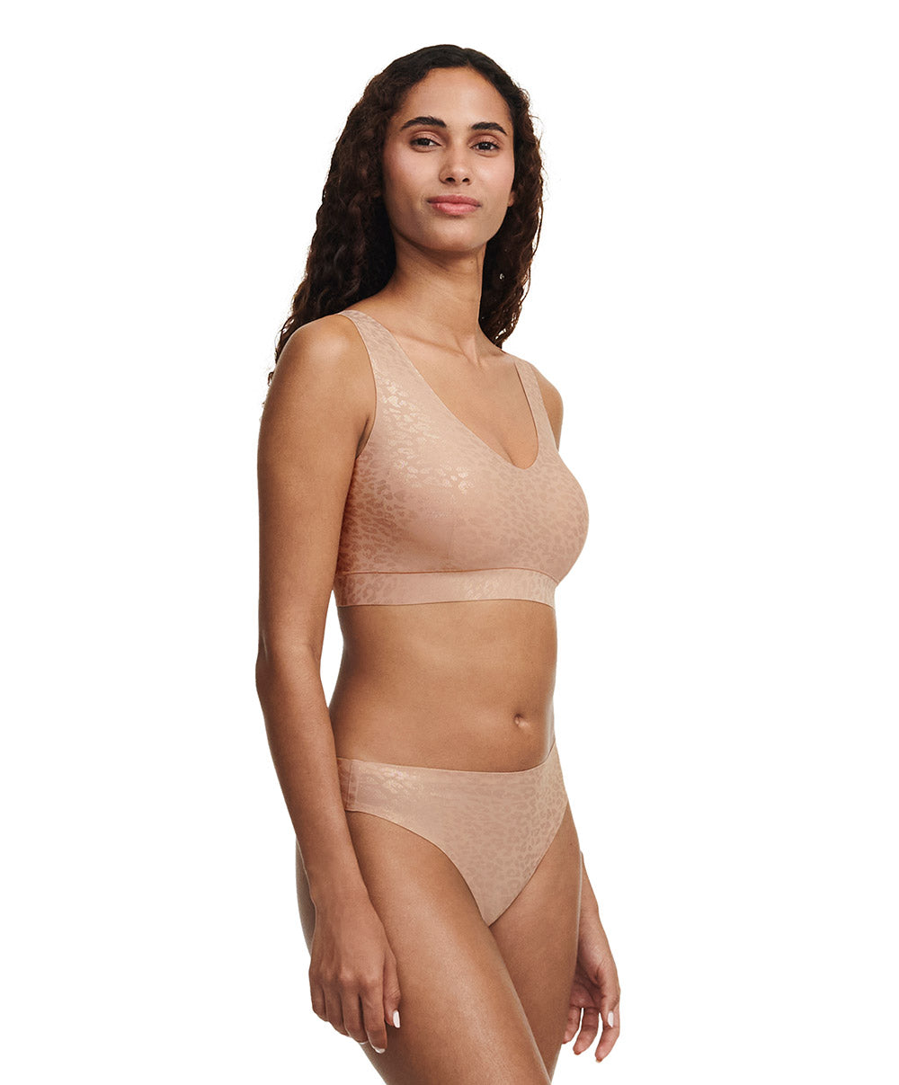 Brassière paddée col V Chantelle Soft Stretch leo scintillant C11DQ1-0X7