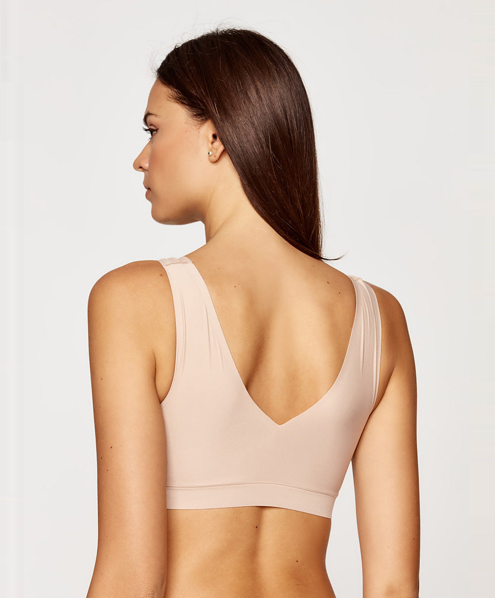 Brassière paddée col V Chantelle Softstretch nude C16A10-0WU 2
