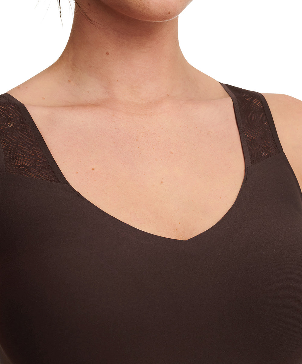 Brassière paddée dentelle Chantelle Soft Stretch brun C11G10-0JL