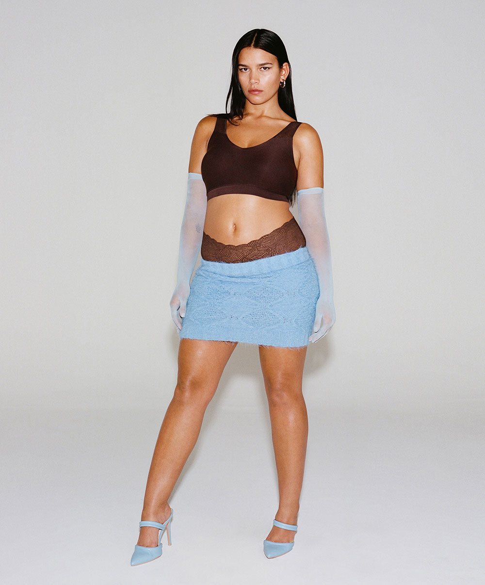 Brassière paddée dentelle Chantelle Soft Stretch brun C11G10-0JL