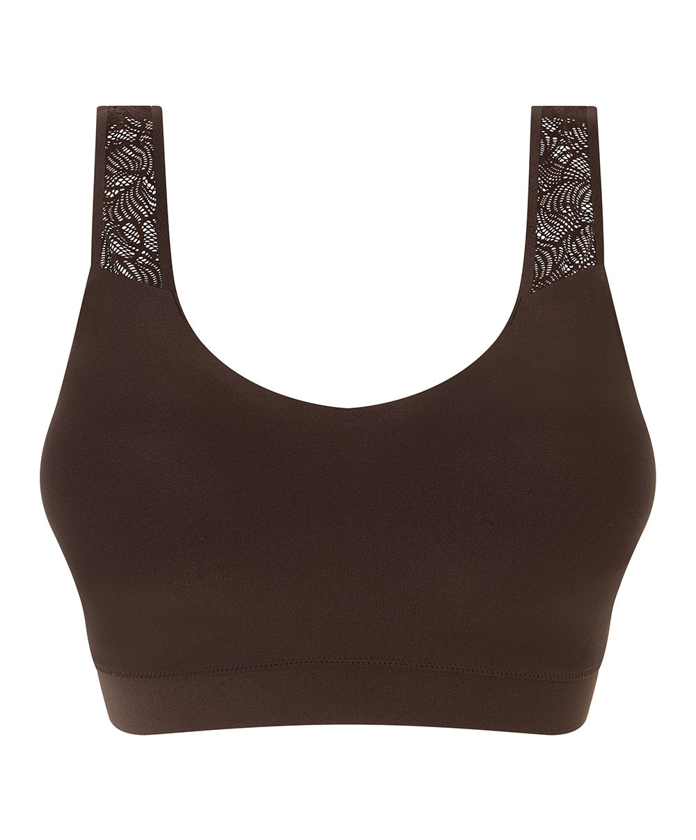 Brassière paddée dentelle Chantelle Soft Stretch brun C11G10-0JL
