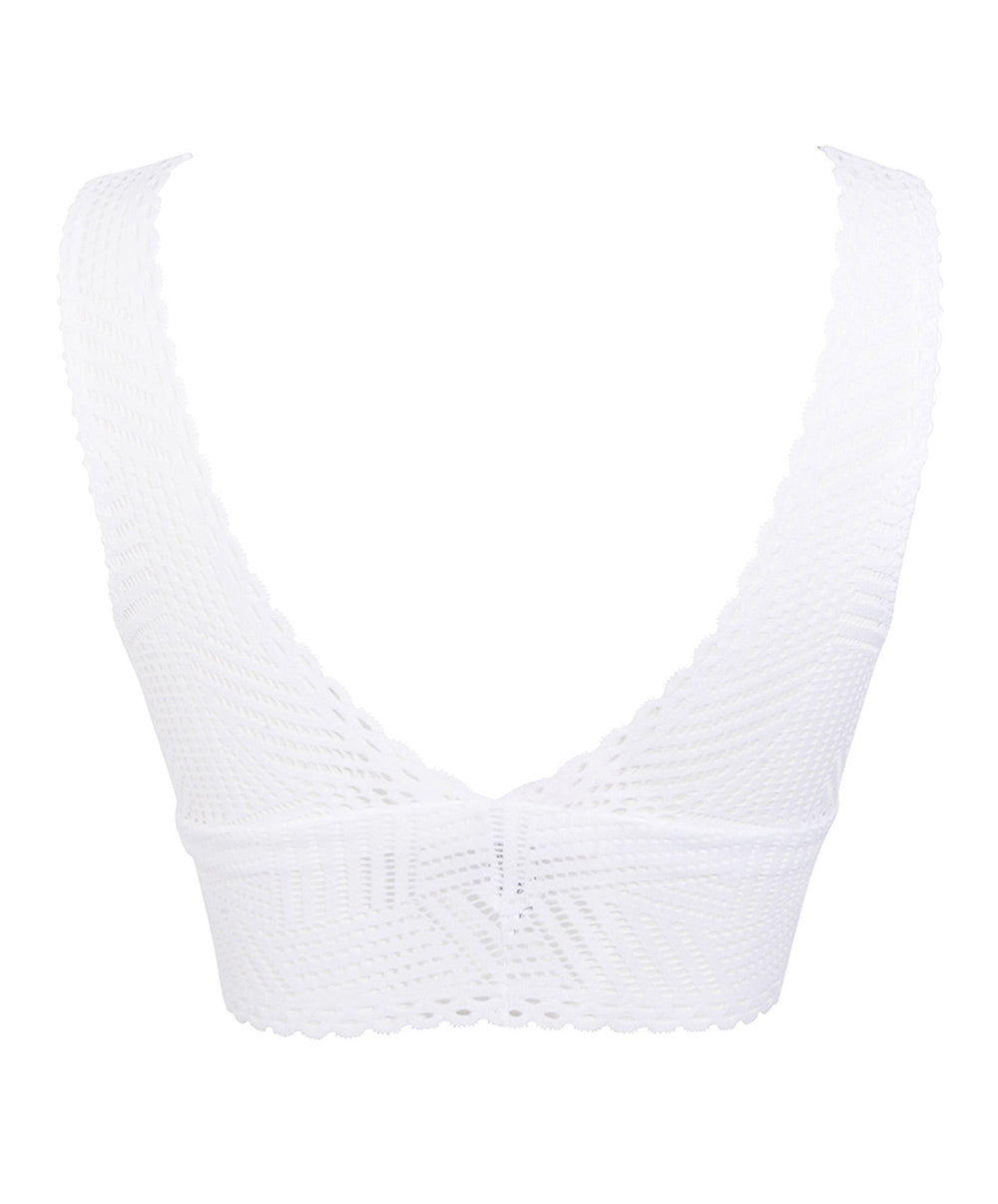 Brassière séduction bralette Antigel de Lise Charmel Tressage Graphic blanc ELC6237-TB