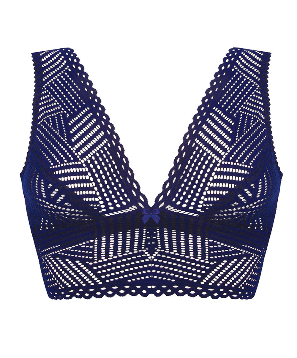 Brassière séduction bralette Antigel de Lise Charmel Tressage Graphic marine ELC6237-TM