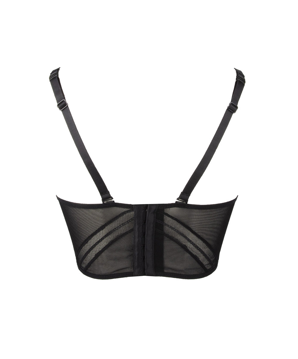 Bustier sexy court Antigel de Lise Charmel Soir Adrénaline noir ECG5295-NO
