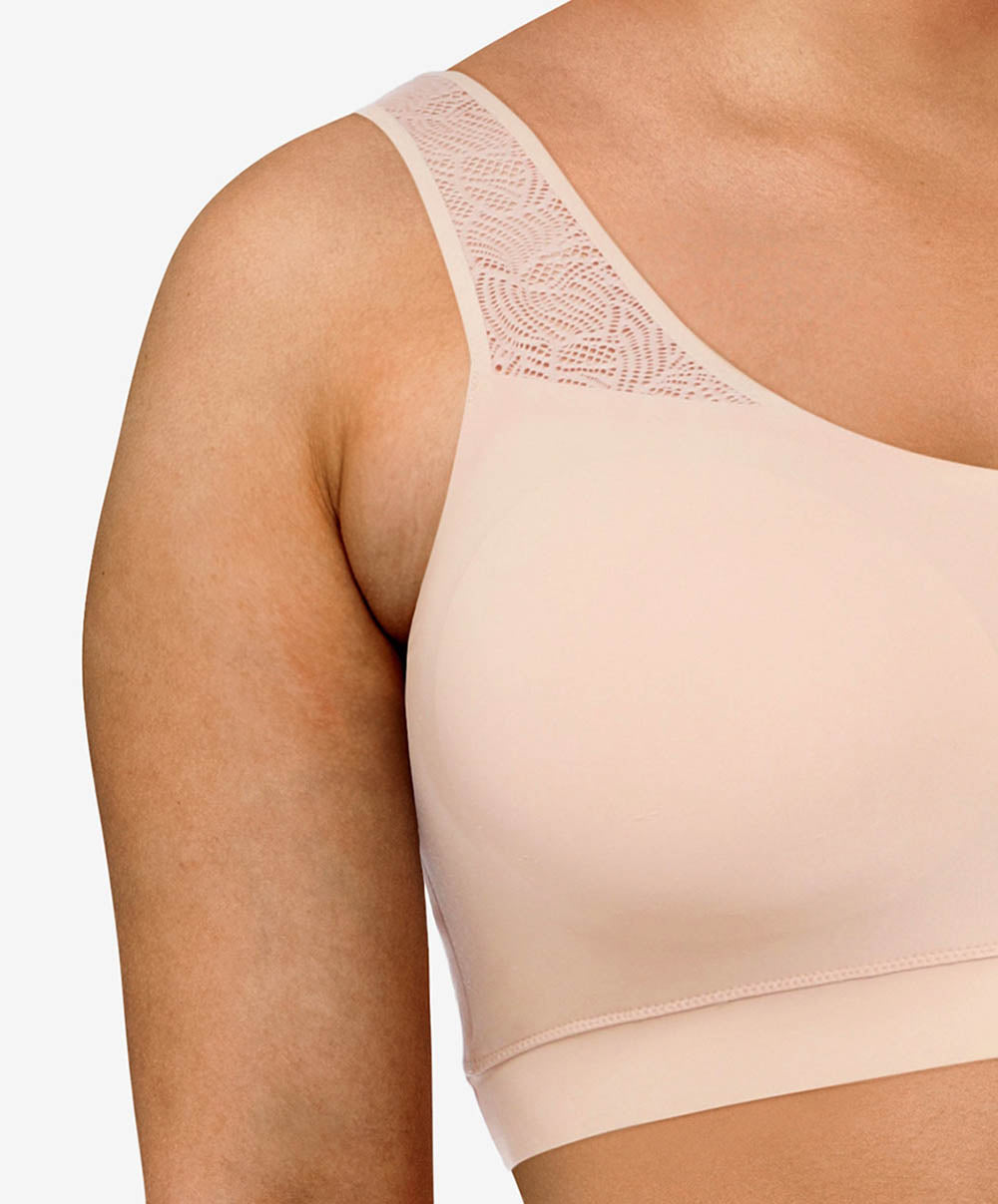 Brassière paddée dentelle Chantelle Softstretch beige doré C11G10-01N 1