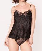 Caraco Lise Charmel Dressing Floral noir ALC4288-NO