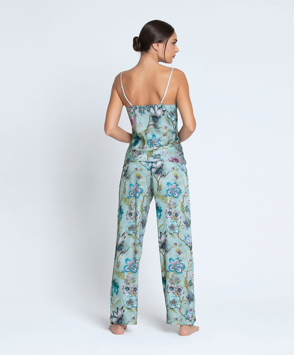 Caraco en satin de viscose Reve en fleurs opale Lise Charmel ALJ4243 RO 4