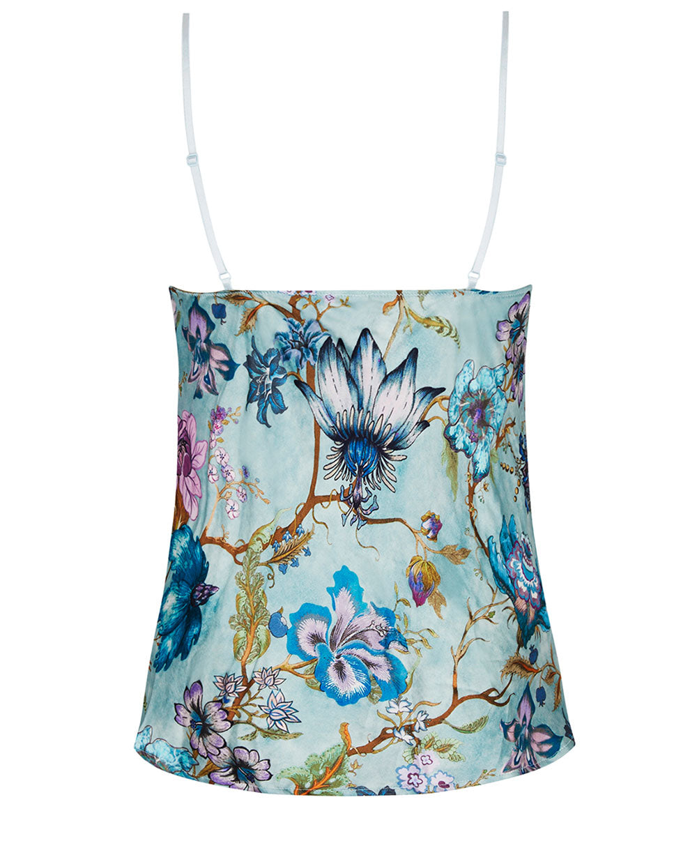 Caraco en satin de viscose Reve en fleurs opale Lise Charmel ALJ4243 RO packshot 2