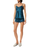 Caraco en soie Lise Charmel Splendeur Soie cyan ALC4280-SC