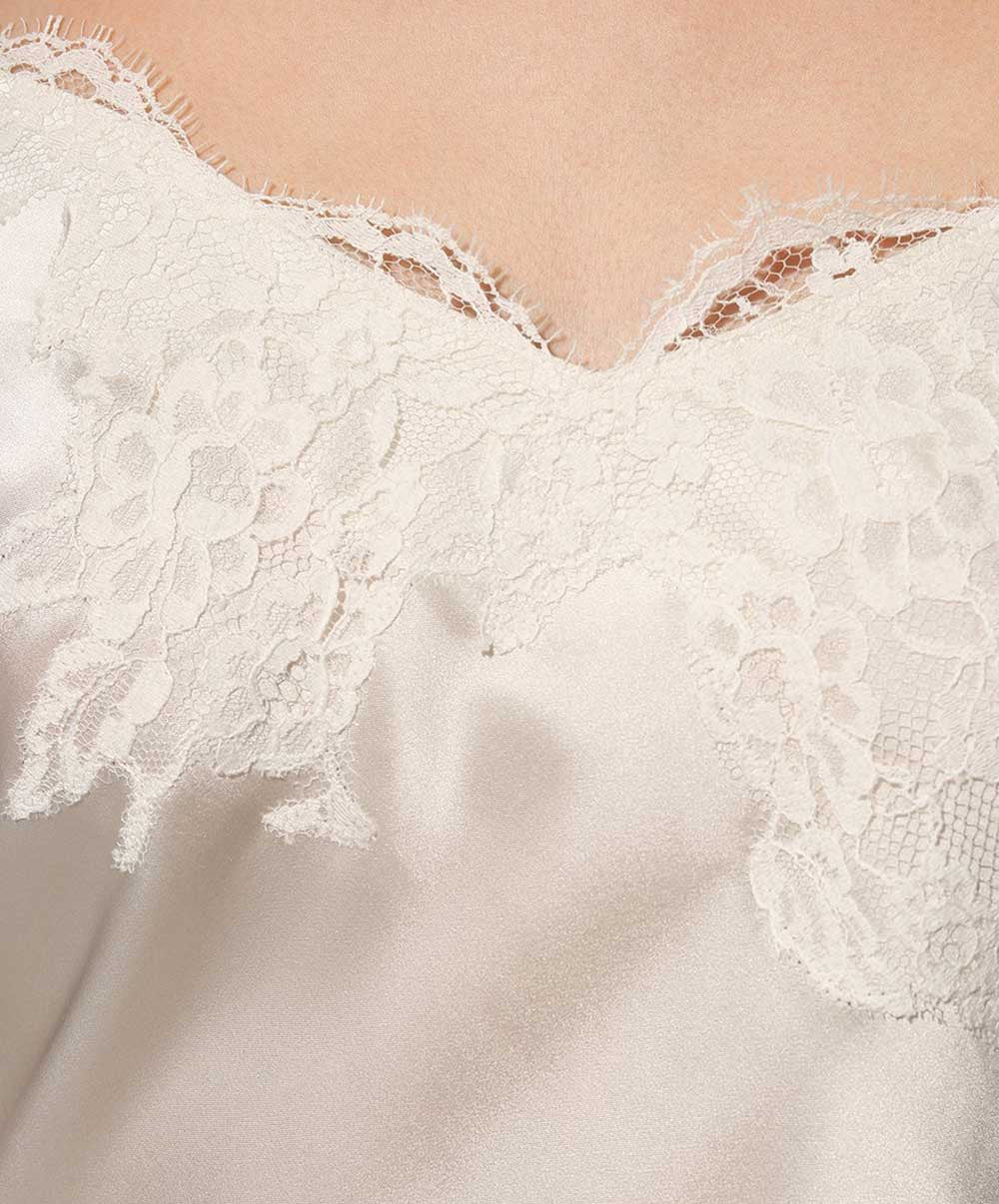 Caraco en soie Lise Charmel Splendeur soie écru nacre ALC4280-EN