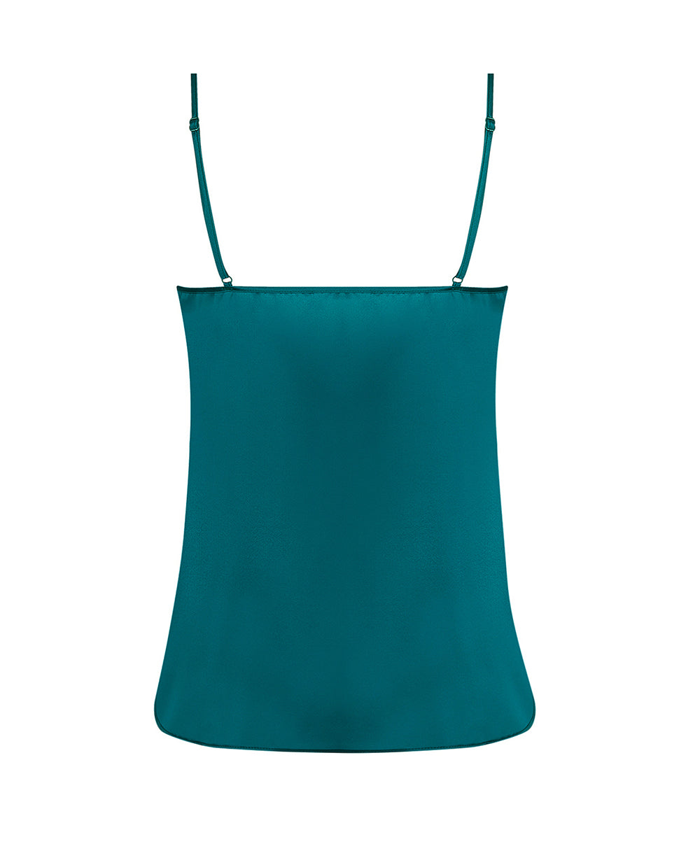 Caraco en soie Lise Charmel Sublime en Dentelle vert princesse ALH4213-VP