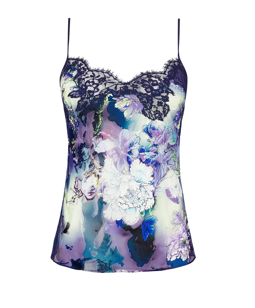 Caraco en soie et viscose Lise Charmel Déesse Désirs mauve ALH4277-MD