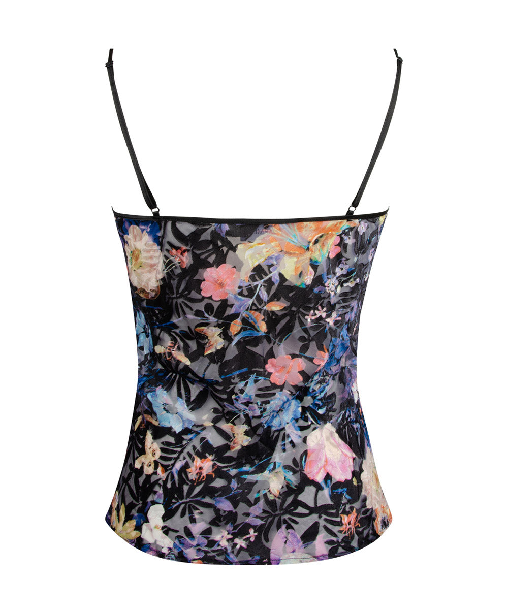 Caraco en soie et viscose Lise Charmel Flora Aura pastel ALH4219-AP