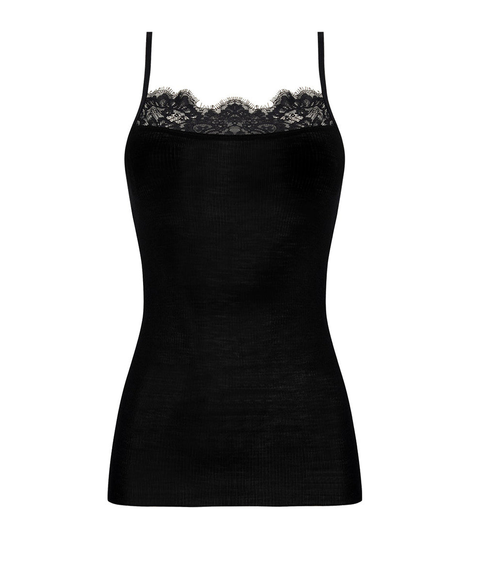 Caraco laine et soie "Bien-être" Lise Charmel Plaisir Caresse noir ANJ9310-NO