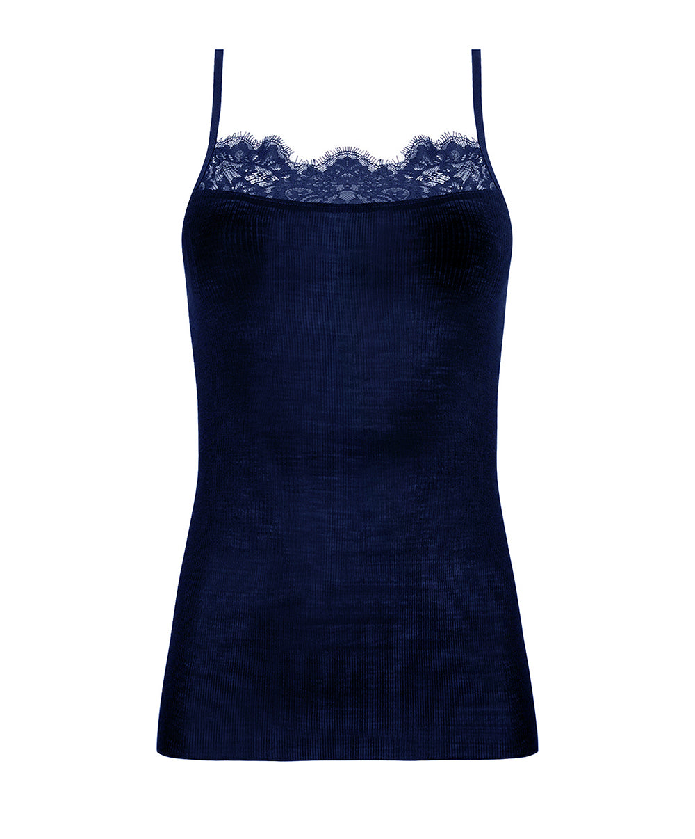 Caraco laine et soie "Bien-être" Lise Charmel Plaisir Caresse pierre bleu ANJ9310-PB