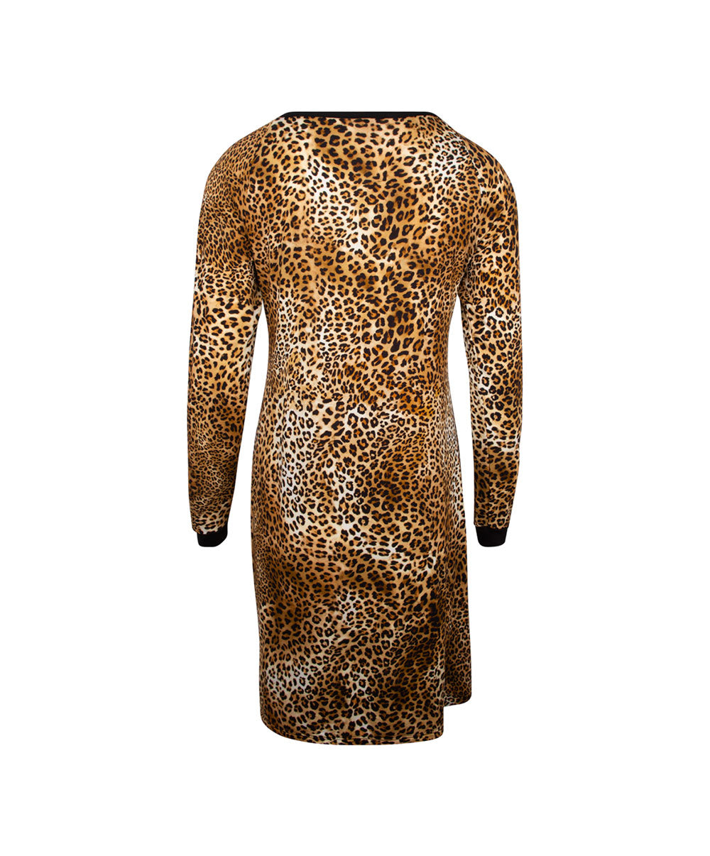 Chemise de nuit Antigel de Lise Charmel Libre Panthère fauve et noir ELH1838-FN