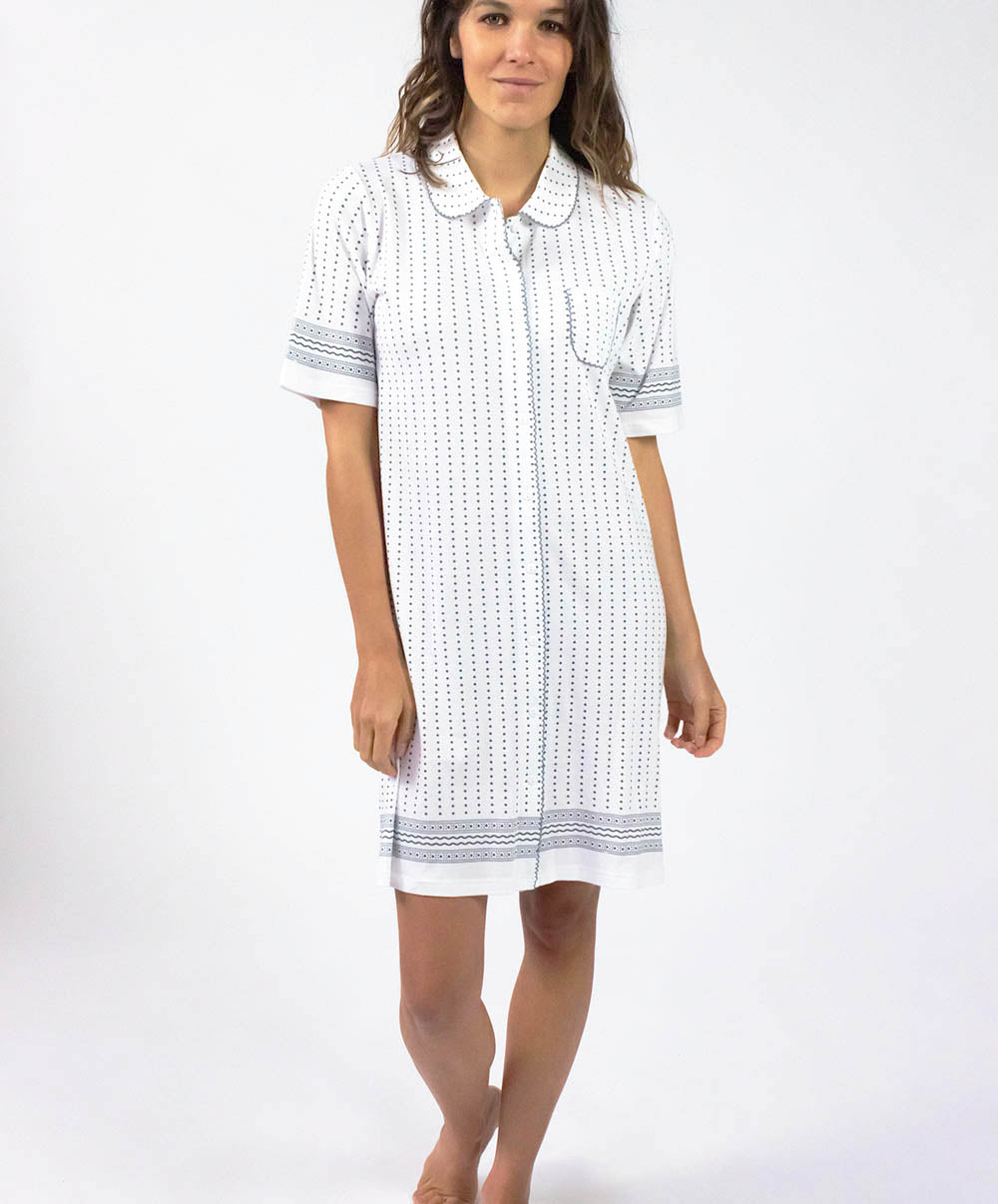 Chemise de nuit manches courtes SALLY 2 Canat 21E-CA.SALLY.CN2