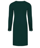 Chemise de nuit manches longues col en V Antigel de Lise Charmel Simply Perfect vert anglais ENA1306-VA