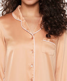 Chemise de nuit satinée "toast and powder stuff" Lingadore nightwear Lingadore 6205PD-131-TOPD