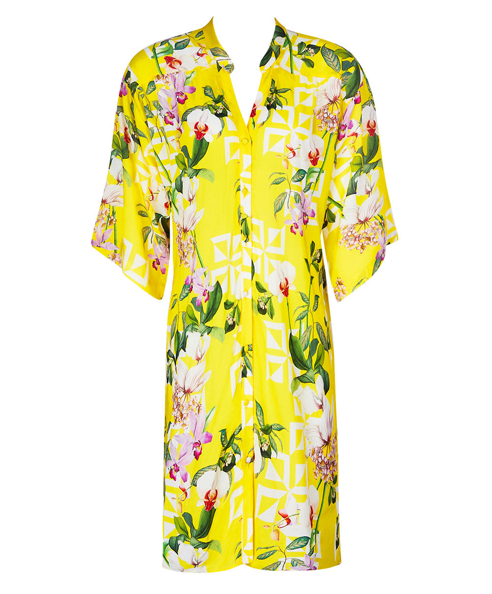 Chemise de plage Lise Charmel bain Jardin Délice soleil jaune ASB2178-SD